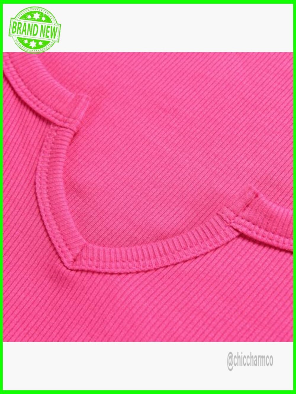Fitted Long Sleeve Ribbed Notch V Neck Tee Layering Top - Picture 3 of 6